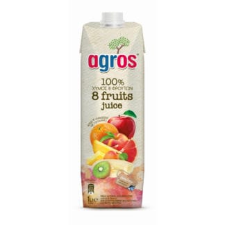 Agros Suc de fructe natural 100% 8 fructe, 1l