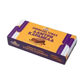 Olympos halva cu caramel si ciocolata neagra 300g