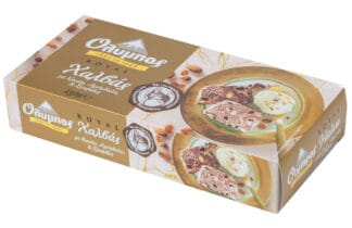 Halva de susan cu cacao migdale si stafide Olympos 250g