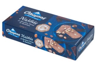 Halva de susan cu ciocolata neagra si migdale, Olympos 250g